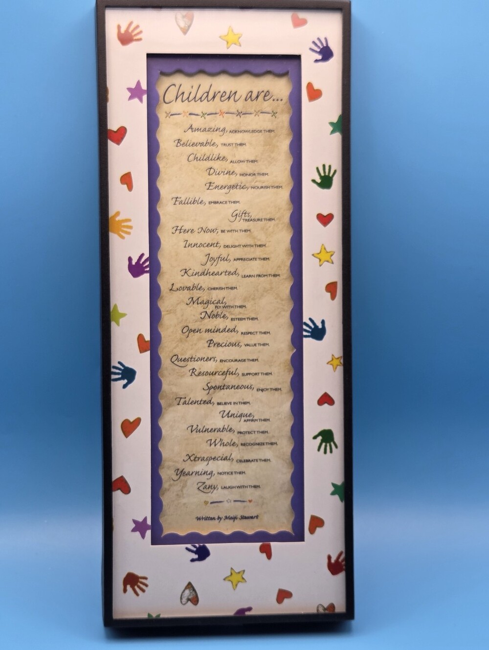 Adorable Children Are... Inspirational Wall Hanging by Meiji Stewart NWT